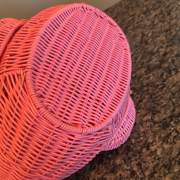 Whimsical pink flamingo bag or basket NWT RARE - Picture 10 of 17